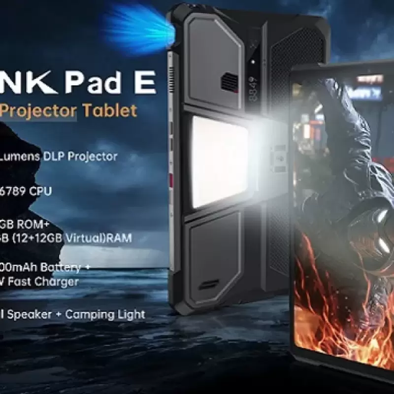TANK Pad E — первый защищённый планшет-проектор с поддержкой 4G