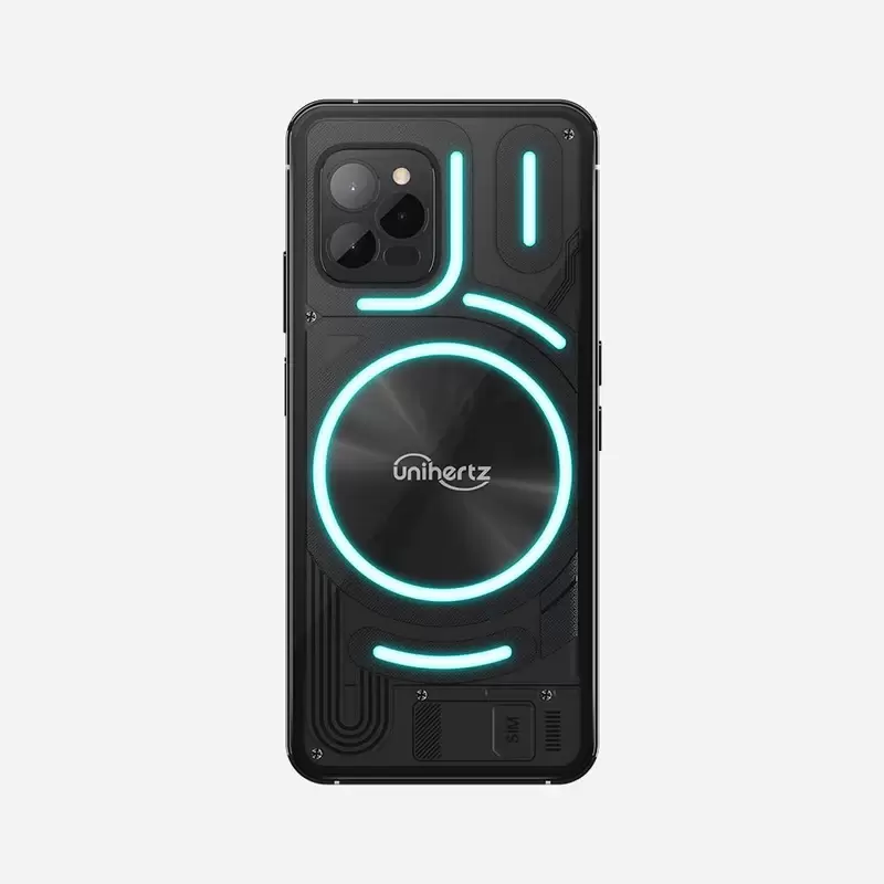 Смартфон Unihertz Luna — 4G с LED - подсветкой, Чёрный