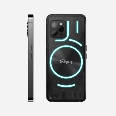 Смартфон Unihertz Luna — 4G с LED - подсветкой, Чёрный