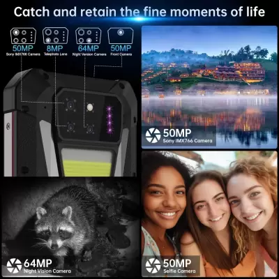 Защищенный смартфон Unihertz 8849 SHARK 3 — 12Gb/512Gb 5G с проектором 15 600 мАч